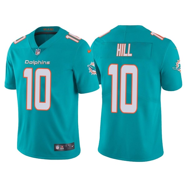 Tyreek Hill Miami Dolphins Signed Pro Style Teal XL Jersey